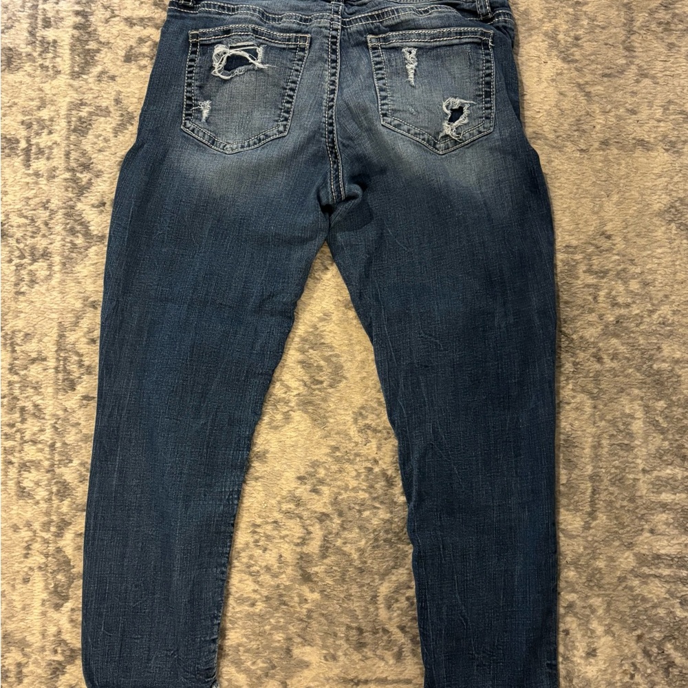 Daytrip Dark Blue Ankle Jeans - Picture 2 of 4